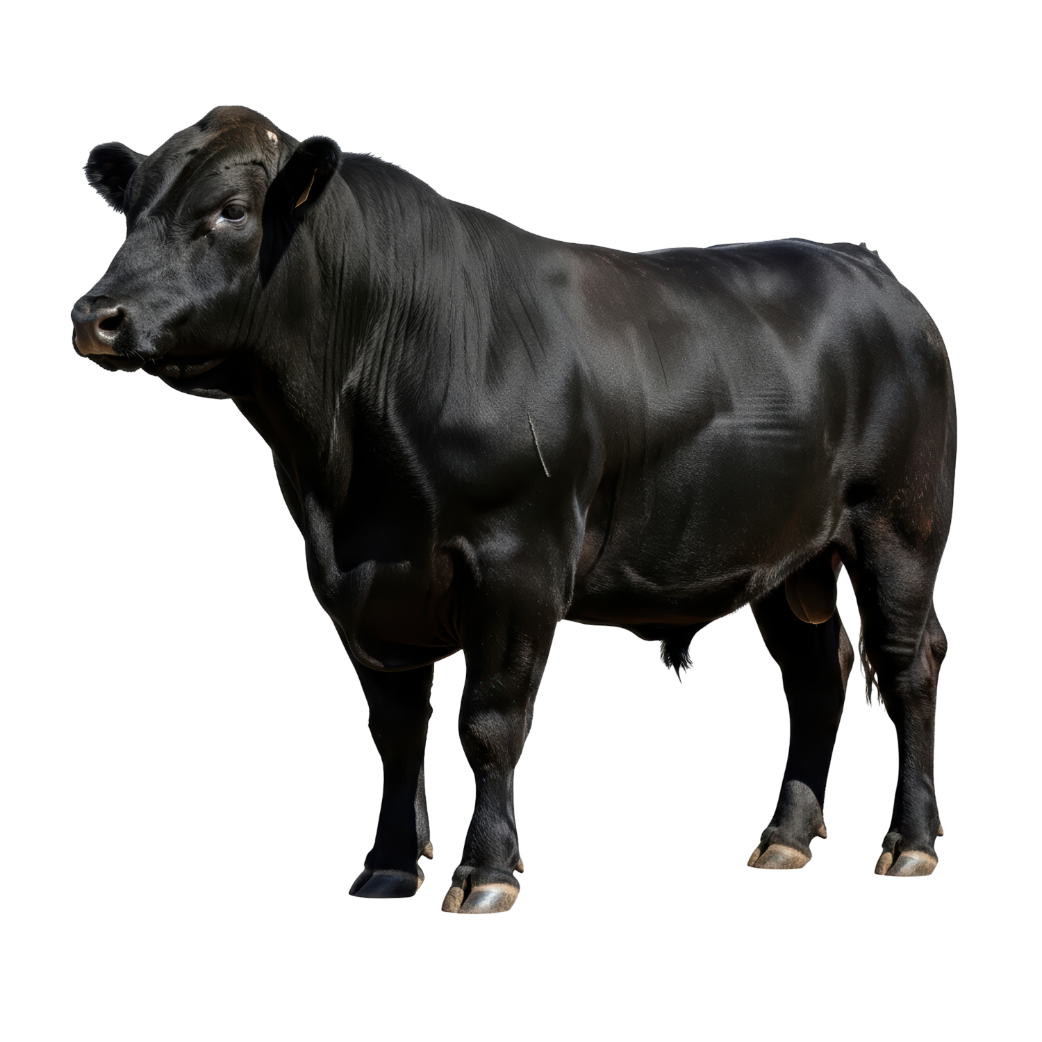 Holstein cow 1387, side view