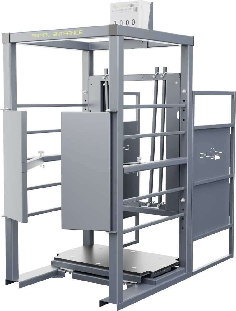 C-Lock SmartScale unit — walk-through weighing frame